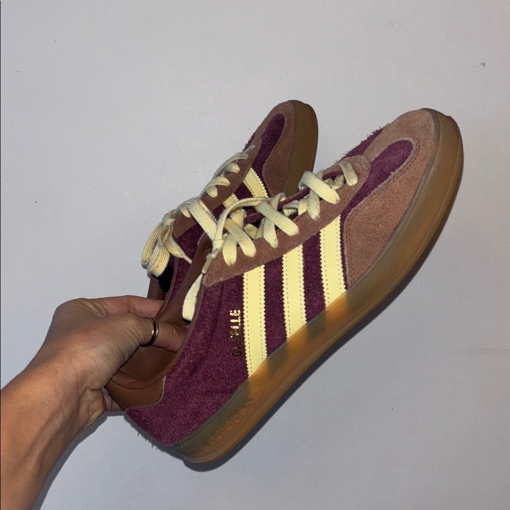 adidas Gazelle Indoor Maroon Almost Yellow women’s 11 (men’s 9.5)